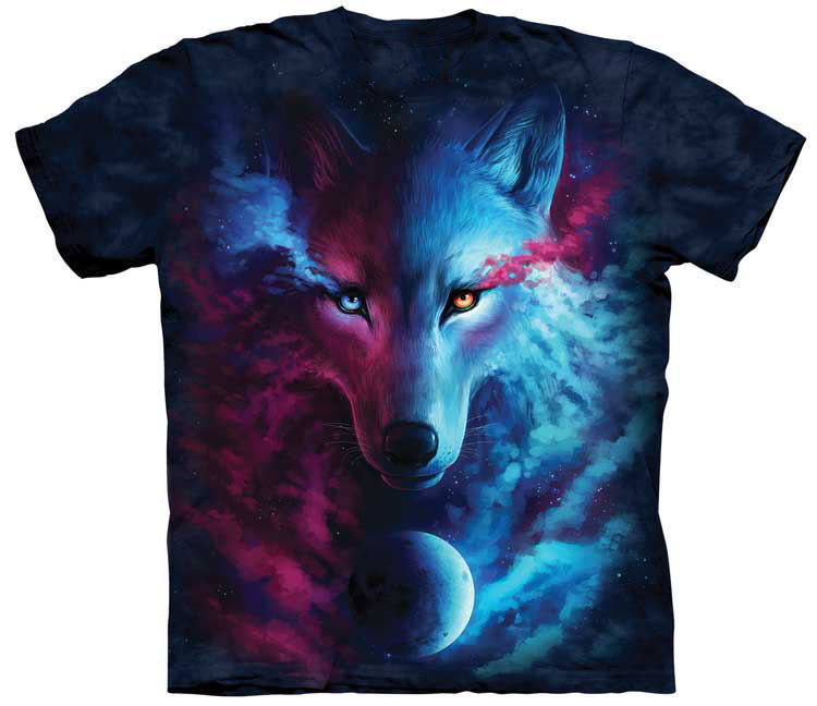 Where Light and Dark Meet Wolf Shirt