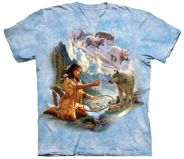 Wees tevreden Interpretatief redactioneel Wolf Spirit Native American Indian Shirt Made in the USA