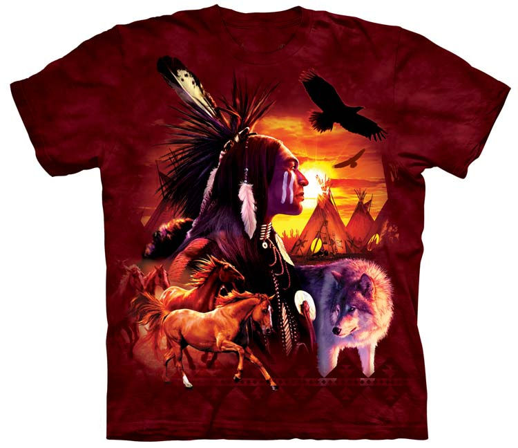 Native American Indian Collage Shirt Native American Indian Collage Shirt