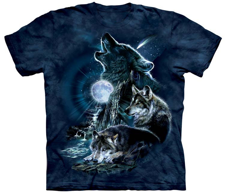 Bark at the Moon Wolf Shirt Made in the USA Eco Friendly