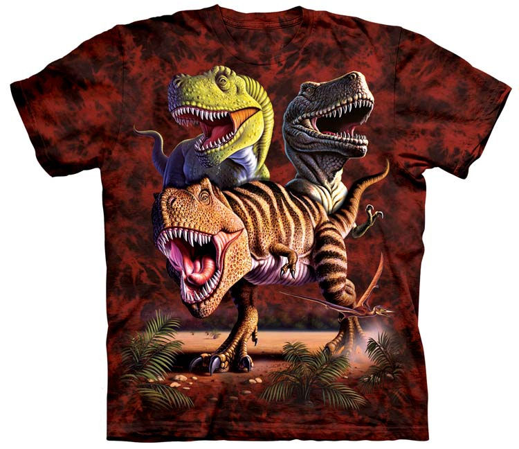 T-Rex Dinosaur Collage Shirt