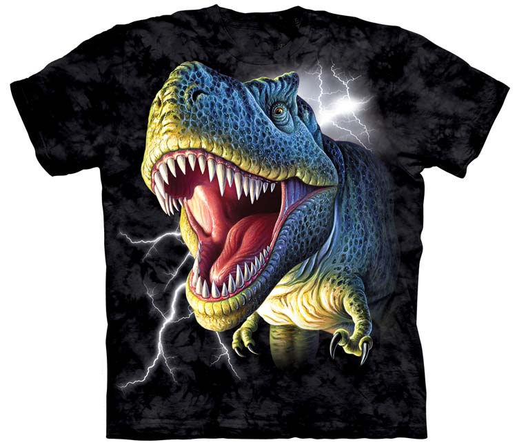 Lightning T-Rex Dinosaur Shirt