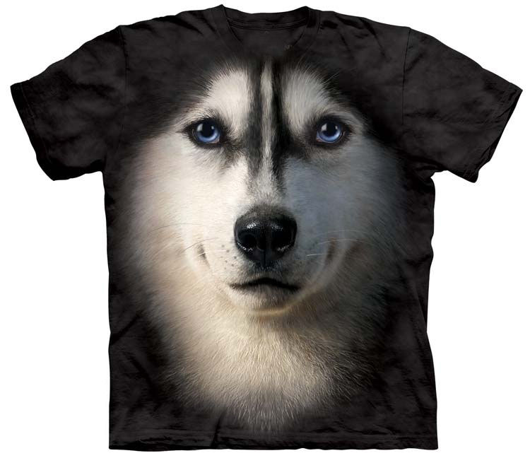 Dog Vintage 1980s Style Siberian Huskies T-Shirt