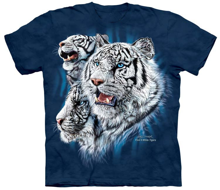Find 9 White Tigers Shirt