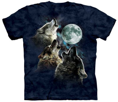 Blue Three Wolf Moon Shirt