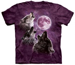 Purple Three Wolf Moon Shirt
