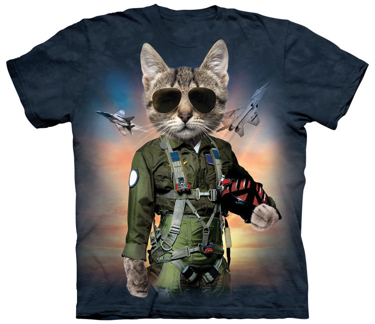 Top Gun Cat Shirt Made in the USA 