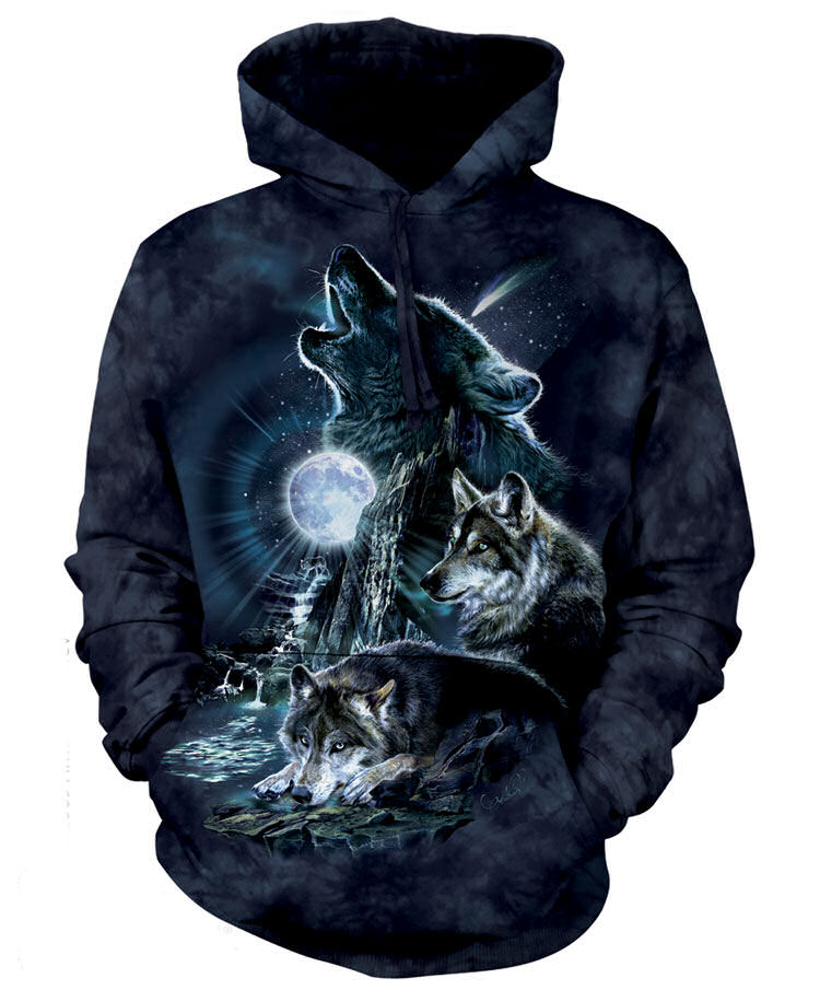 wolf hoodie sweatshirt