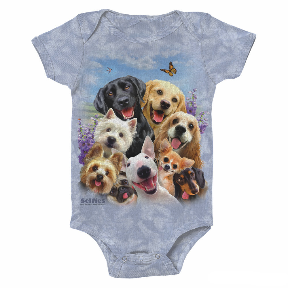 Dogs Selfie Baby Onesie