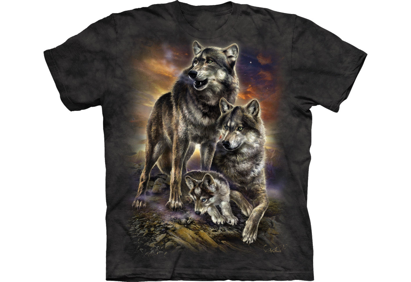 Wolf Family Sunrise shirt