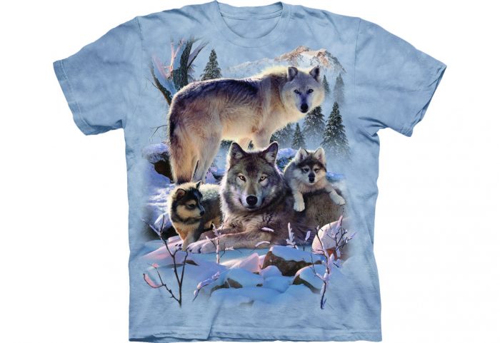 Wolf Family Mountain shirt
