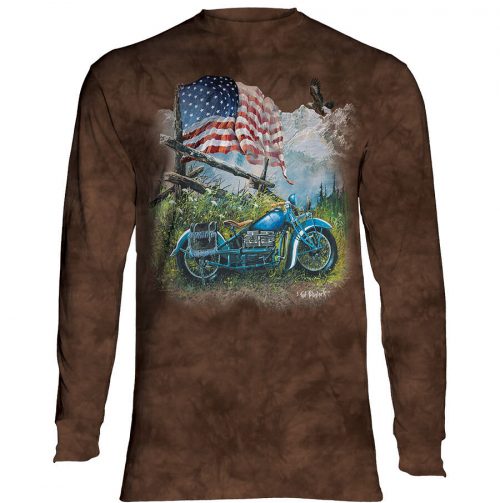Biker Americana long sleeve shirt