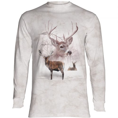 Wintertime Deer long sleeve shirt