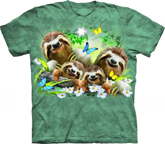 Sloth Family Selfie shirt