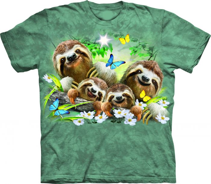 Sloth Family Selfie shirt