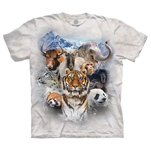 HIMALAYAN MOUNTAIN COLLAGE SHIRT
