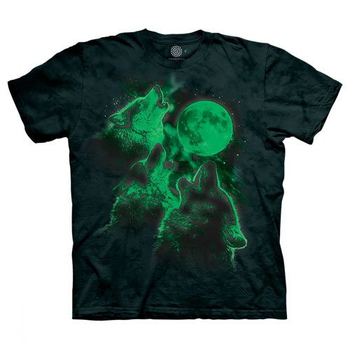 THREE WOLF MOON GLOW SHIRT