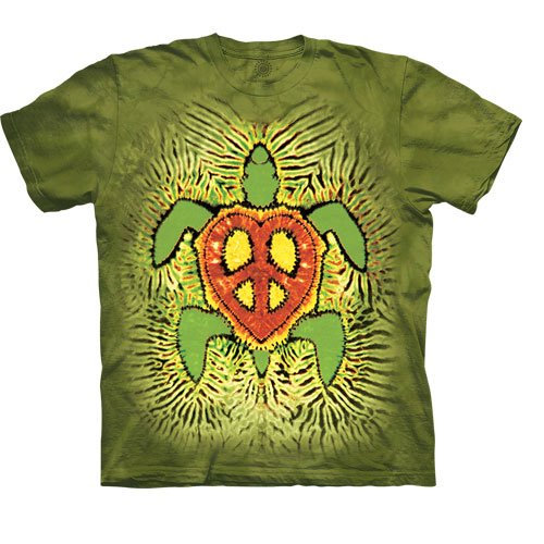 RASTA PEACE TURTLE DIE DYE SHIRT