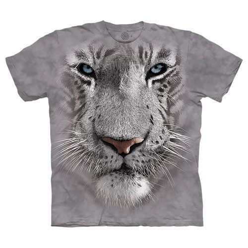 WHITE TIGER FACE SHIRT