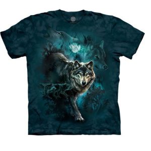 NIGHT WOLVES COLLAGE SHIRT