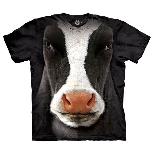 BLACK COW FACE SHIRT
