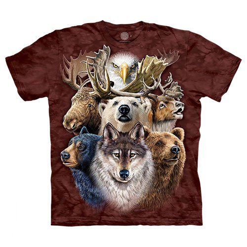 NORTHERN WILDLIFE COLLAGE SHIRT