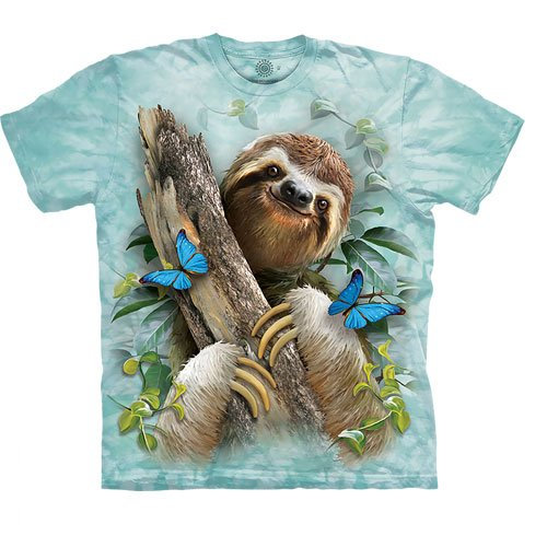 SLOTH AND BUTTERFLIES SHIRT