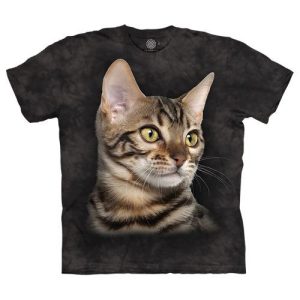STRIPED CAT PORTRAIT SHIRT
